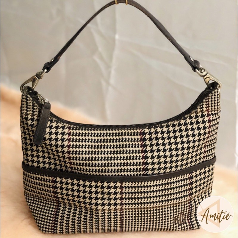 Ralph lauren discount houndstooth handbag