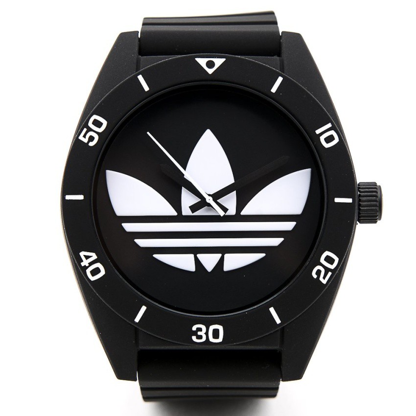 ADIDAS ORIGINALS Santiago Mens Black Rubber Strap Watch XL ADH2967