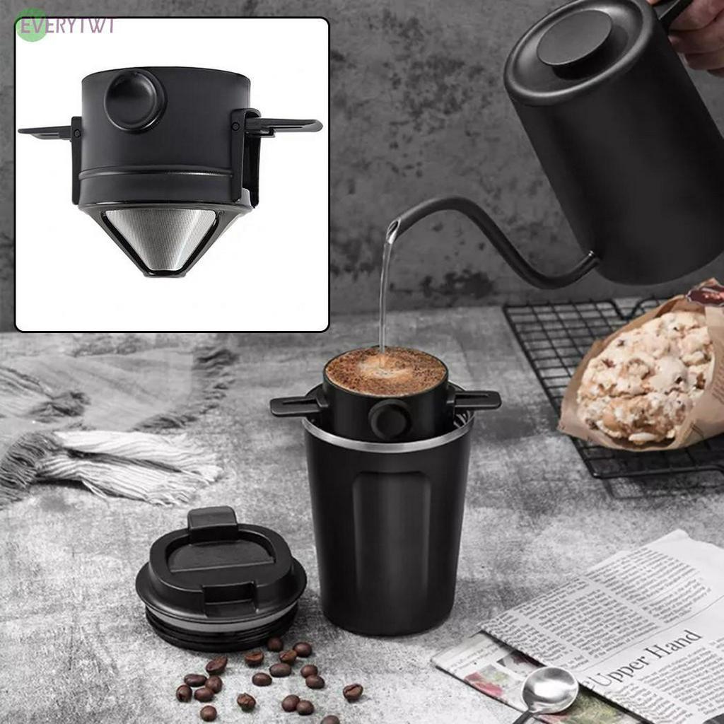Coffee *~Coffee Filter Double-layer Mesh Paperless Portable Filter Drip ...