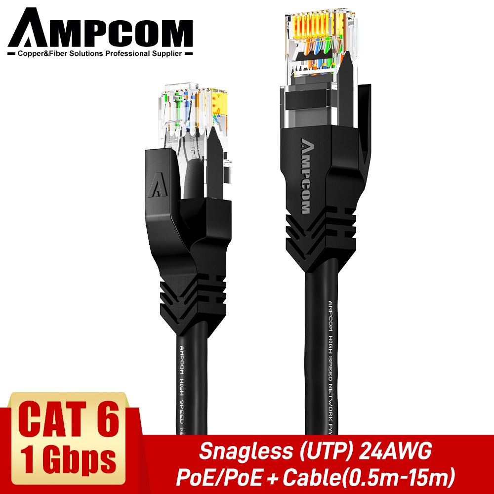 Ampcom Ethernet Cable Rj Cat Lan Cable Utp Cat Rj Network Cable