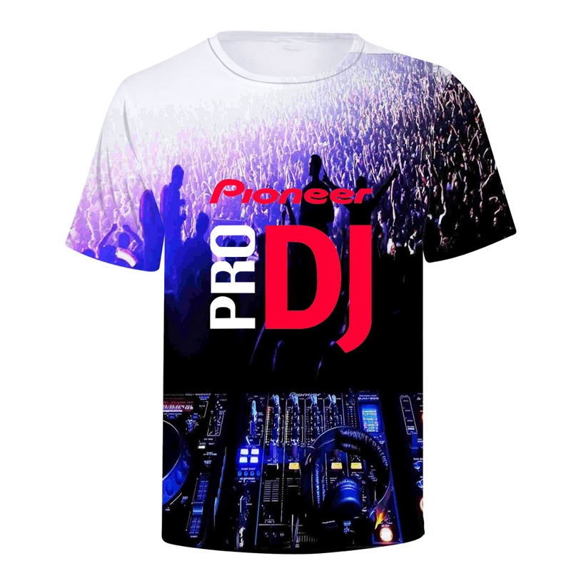 2024 Latest Fashion Pioneer Pro Dj 3d T shirts Print Round