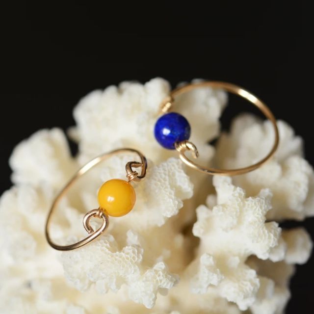Natural Stone and US 10k Gold Filled Ring | Shopee Philippines