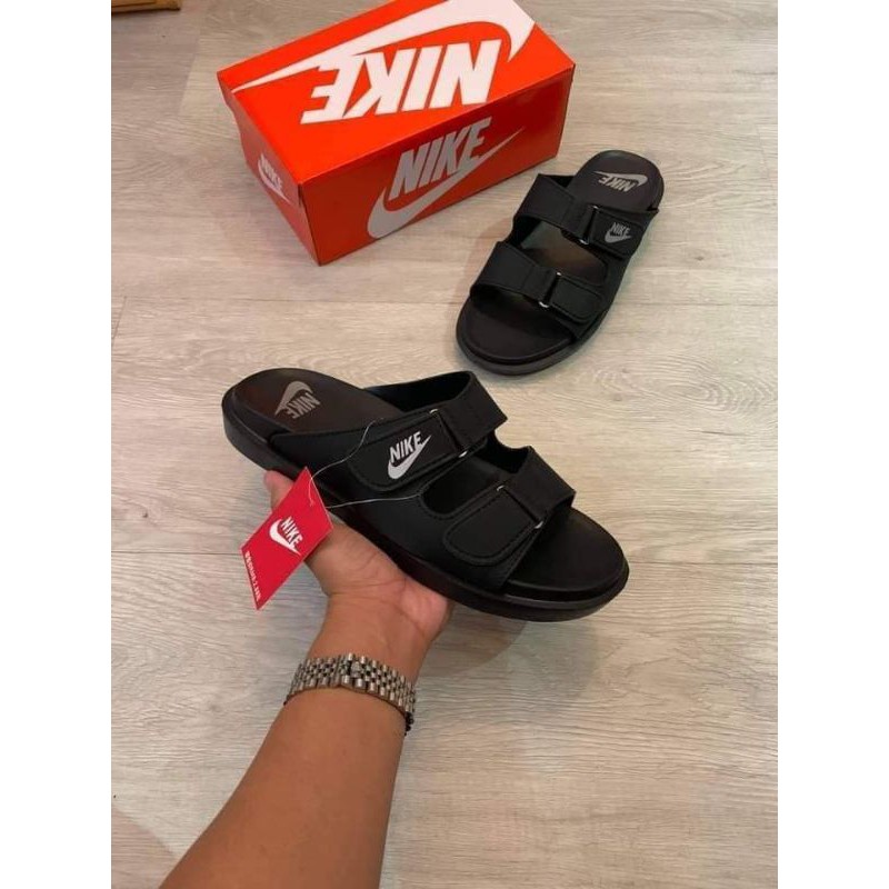 Nike 2 best sale strap slides