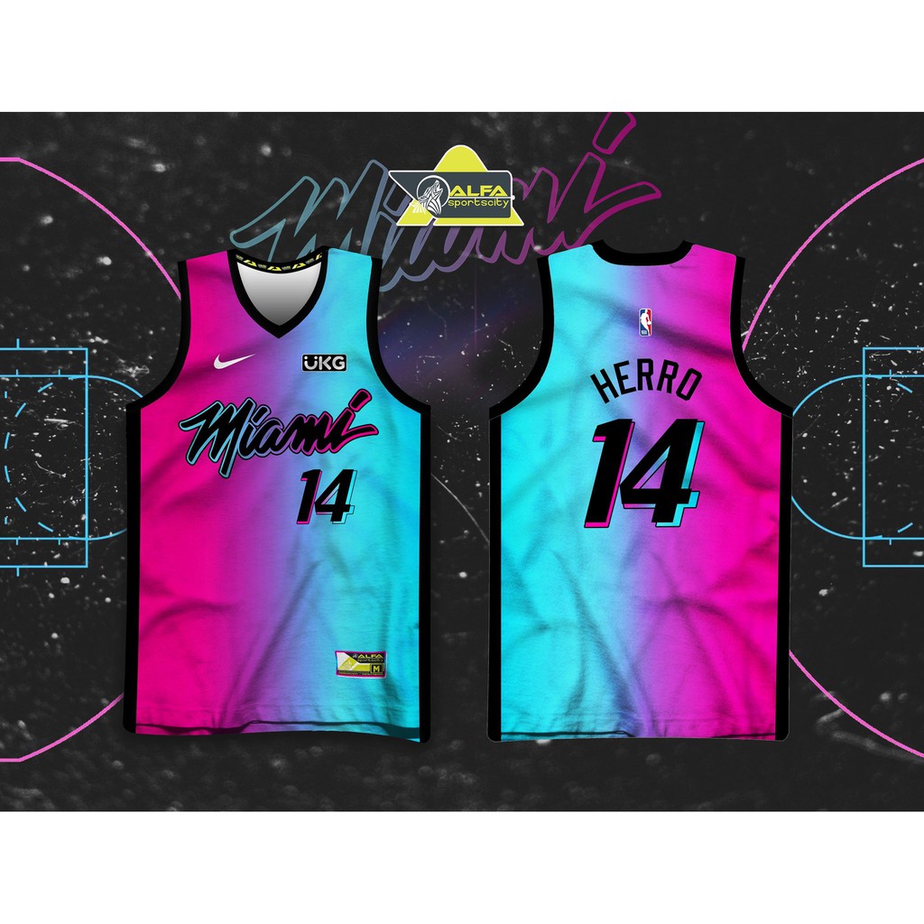 NBA MIAMI HEAT DESIGN - HIGH QUALITY FULL SUBLIMATION BASKETBALL JERSEY ...