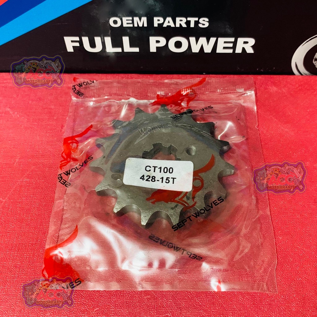 ACC Motorparts Engine Sprocket for Bajaj CT100 Old 14T / 15T (428
