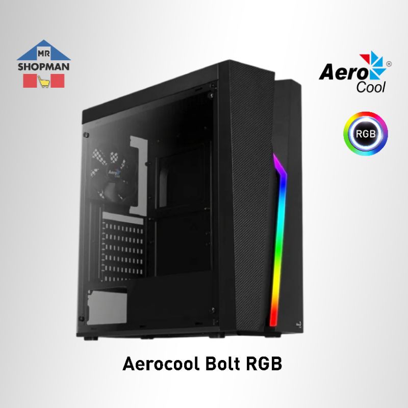 Aerocool Bolt RGB Mid Tower Desktop Computer PC Case Shopee Philippines