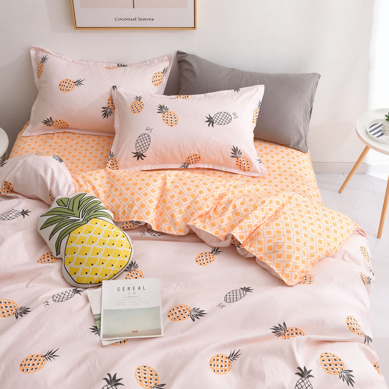 KONG Bed Sheet Queen Size 4 In 1 Bed Sheet King Size Beddings Bed Sheet Duvet Cover Quilt Cover Pillowcase Shopee Philippines
