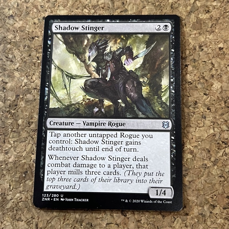 SHADOW STINGER | VAMPIRE ROGUE | ZENDIKAR RISING | BLACK | MTG MAGIC ...