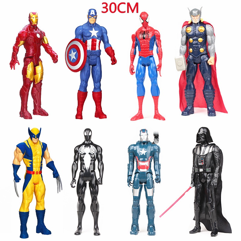 30cm Marvel Comics Avengers Action Figures Model Doll Spider-Man ...