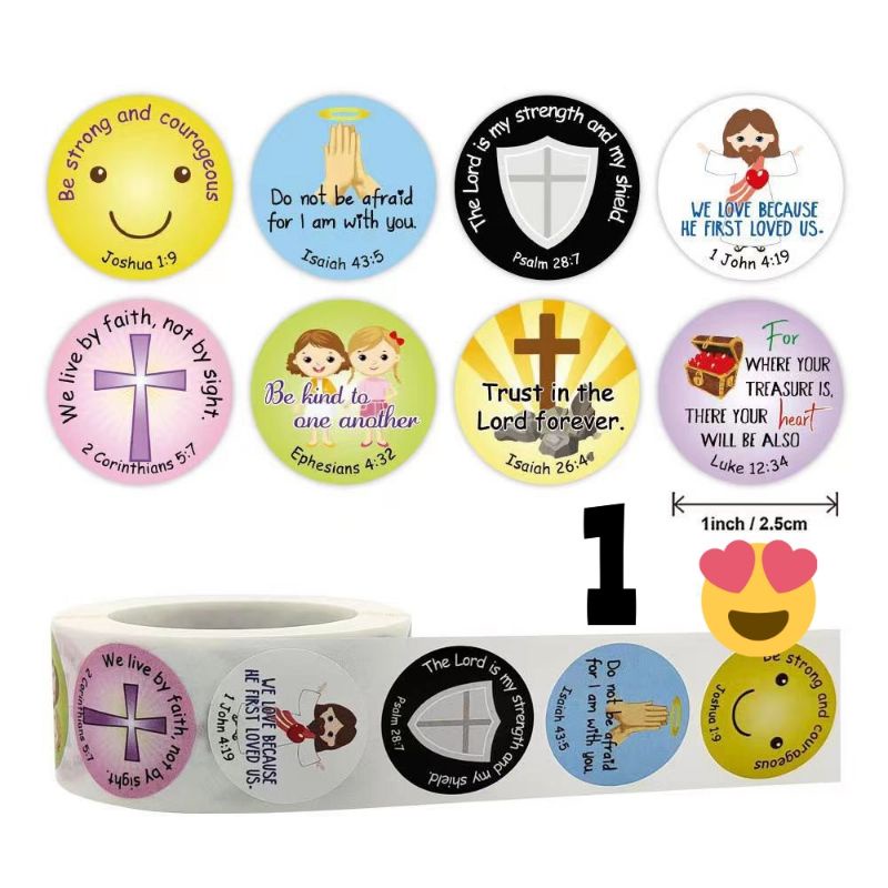 500pcs self adhesive sticker label (1inch) | Shopee Philippines