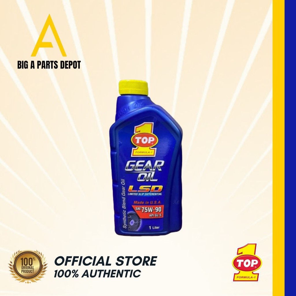 Top 1 - Synthetic Gear Oil Limited Slip Differential SAE 75W-90 API GL ...