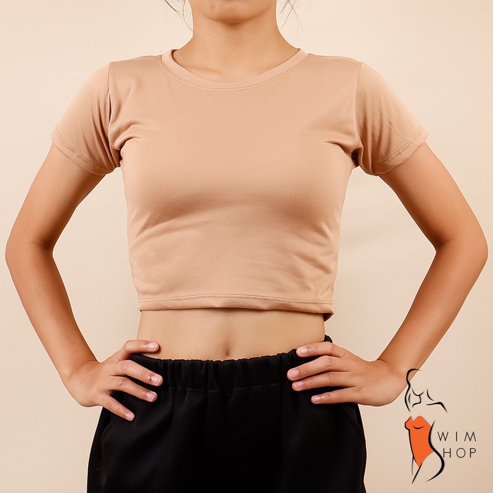SS Solid Basic Croptop Earth Color Tops for Women | Shopee Philippines