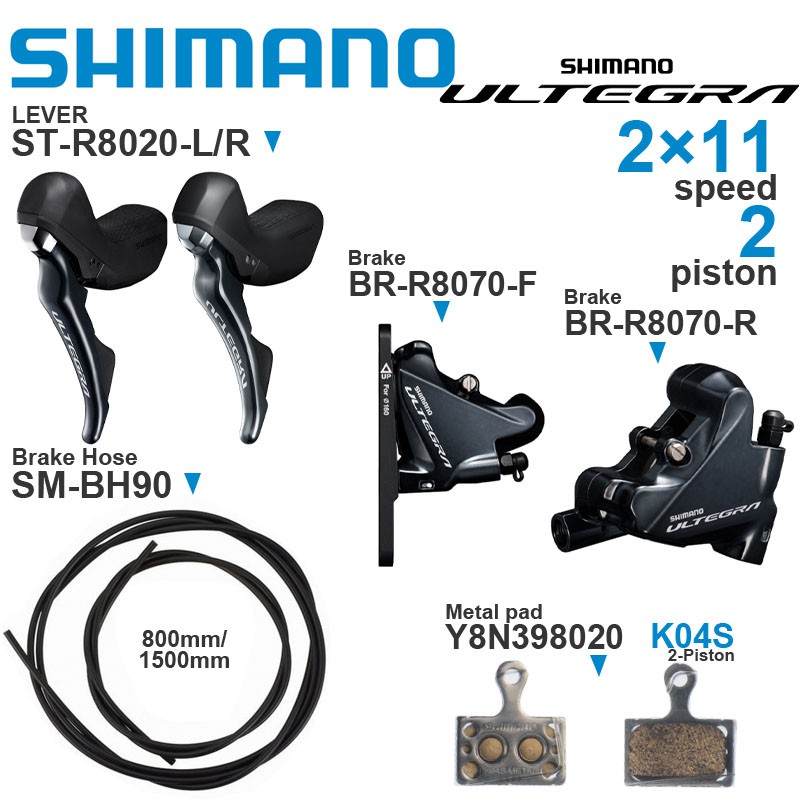 Shimano hydraulic brakes clearance road