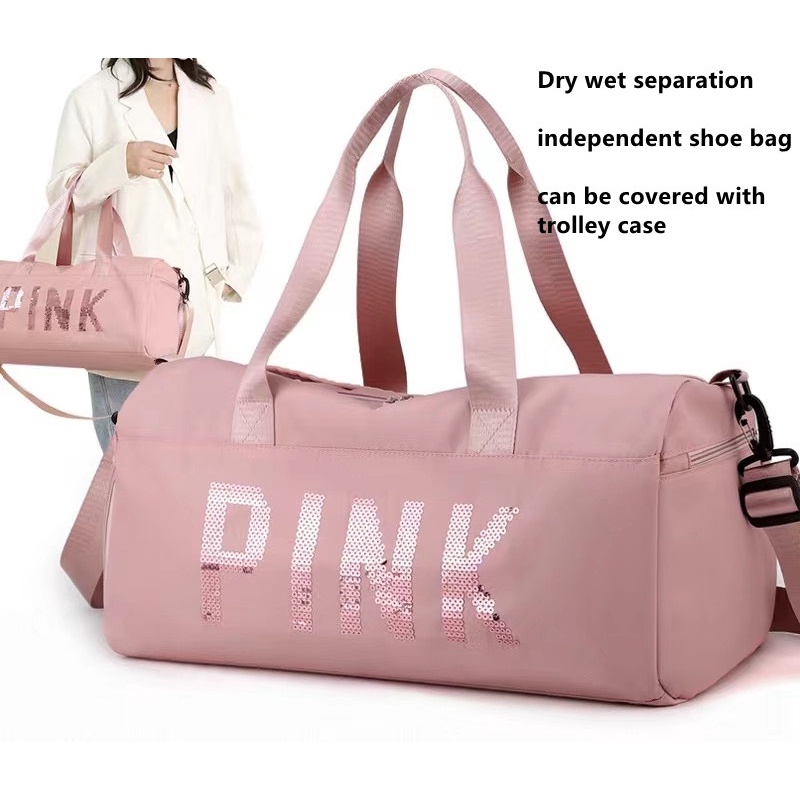Sports fitness bags yoga dry wet separation travel luggage storage bag ...