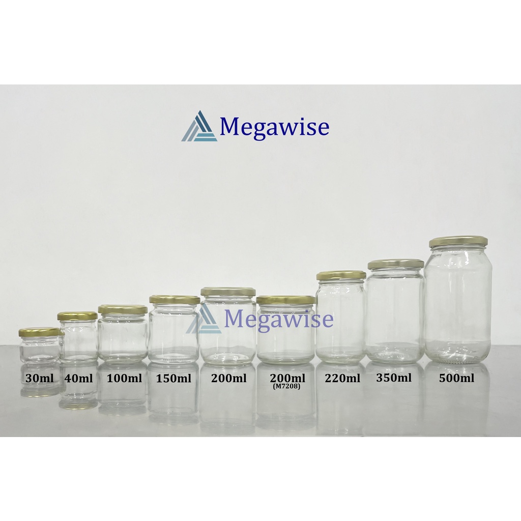 Glass Jars with Gold Cap (Food Grade, High Quality) Shopee Philippines