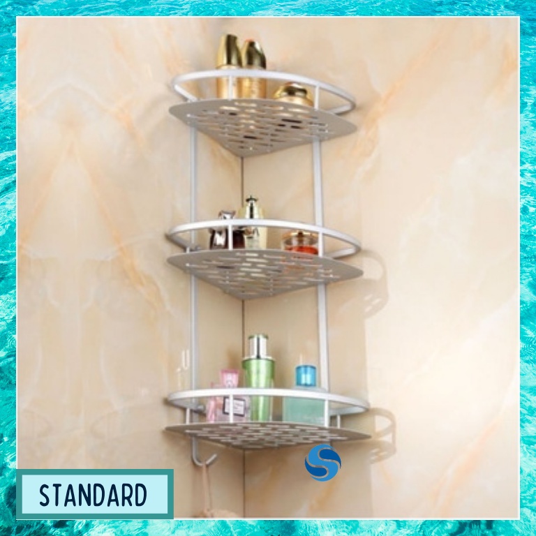 STNDRD 2/3 Layer Stainless Steel Corner Bathroom Organizer Shower