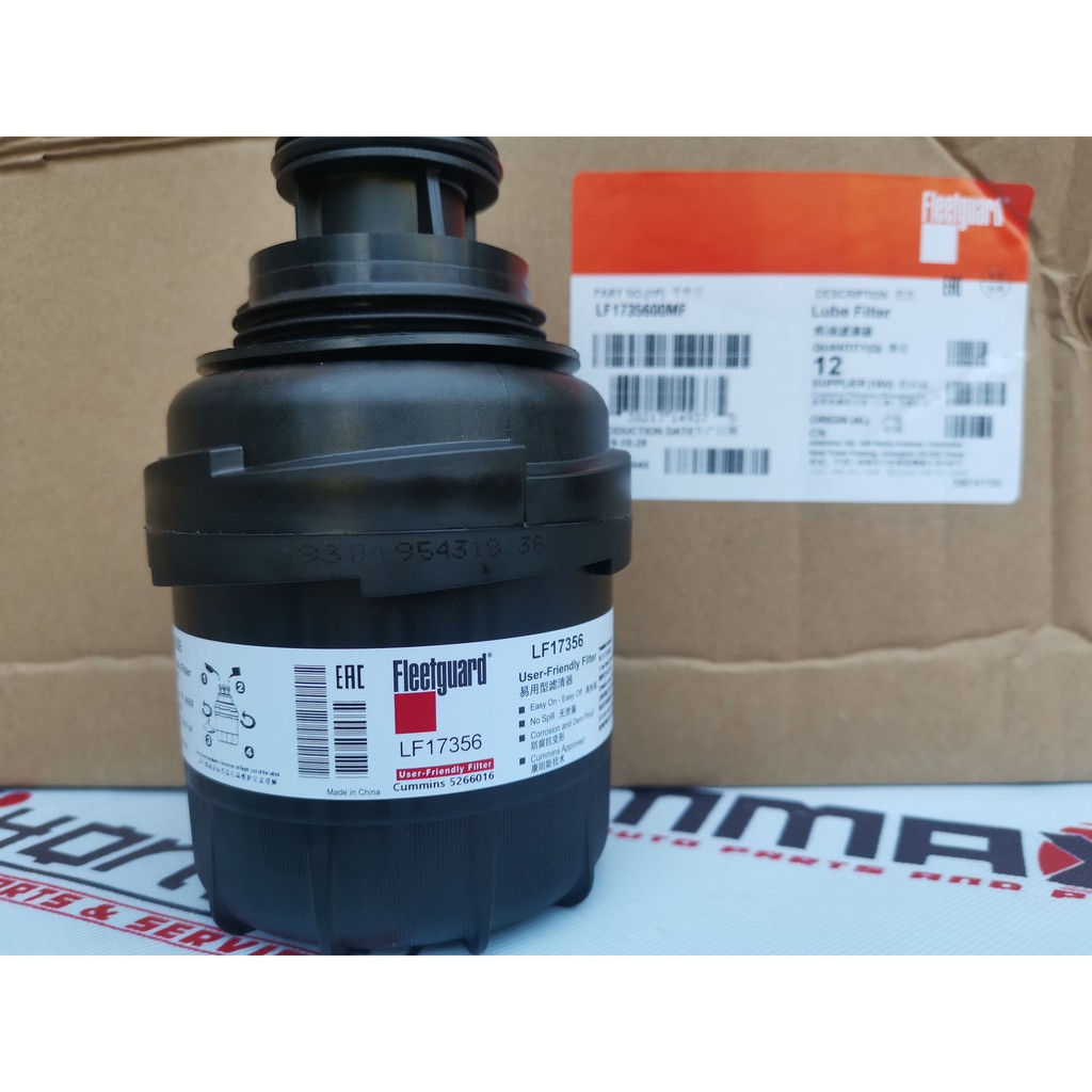 CUMMINS OIL FILTER FOTON TRAVELLER/FOTON THUNDER GENUINE CUMMINS ...