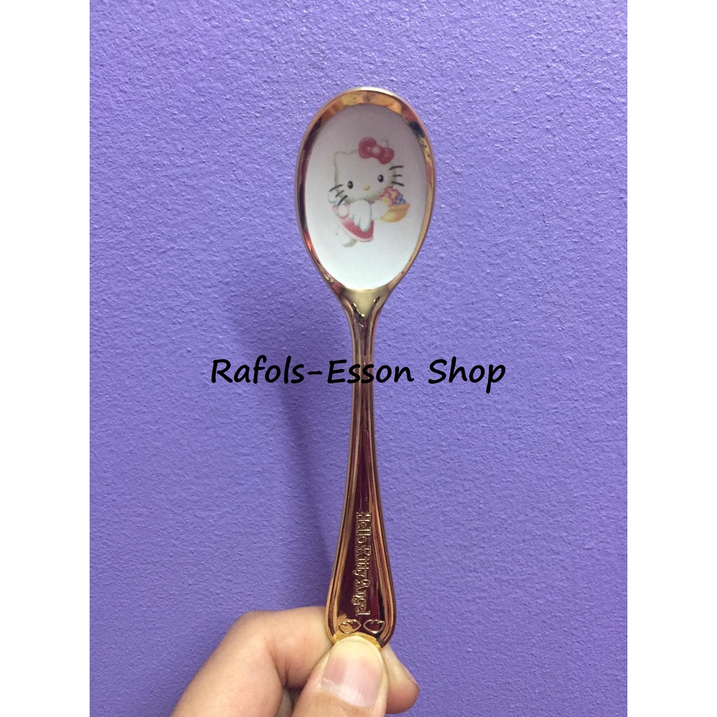 Authentic Hello Kitty Golden Teaspoon with Rest | Shopee Philippines