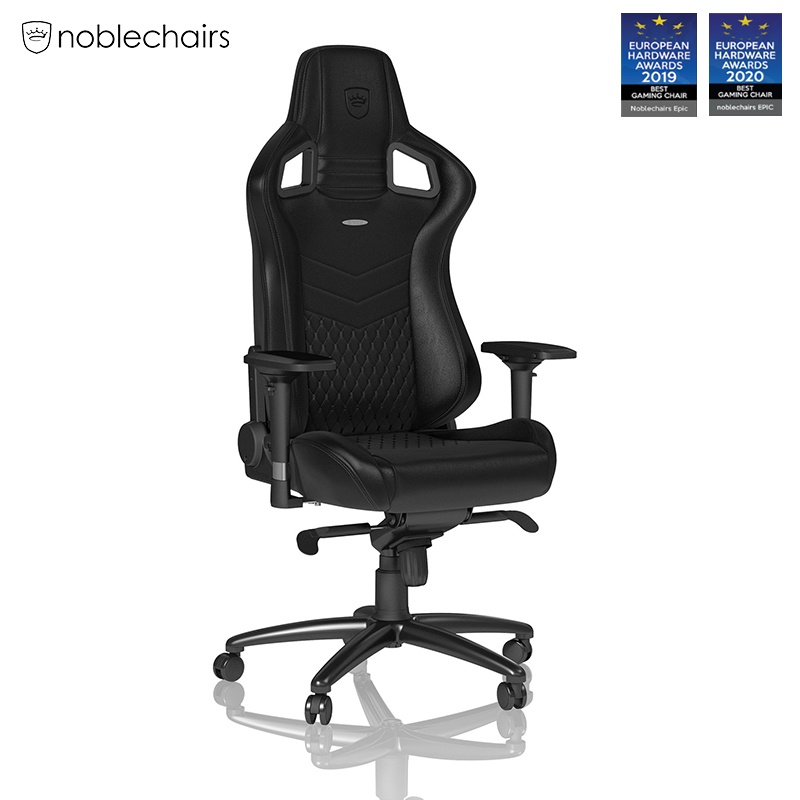 Noblechairs Epic Series Gaming Chair Real Leather Black Shopee