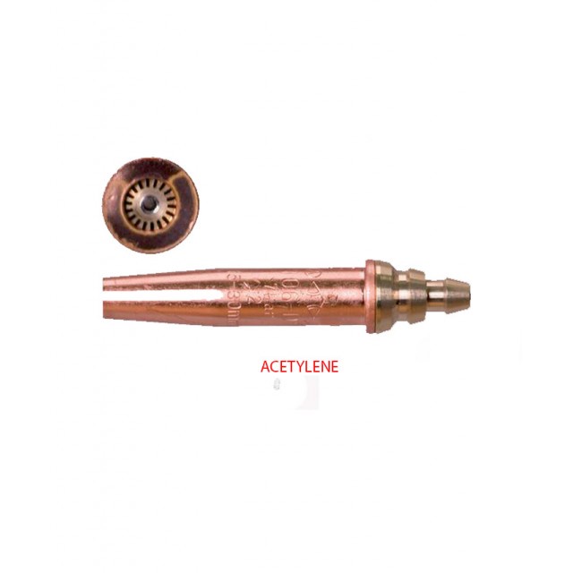4Pcs Acetylene Cutting Torch Tips Nozzle Kit - Copper, G02 Model, Apertures 1.0-1.6mm For Different Thickness Metal
