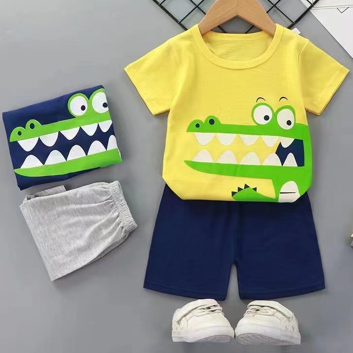 Baby Steps Terno for Kids Terno for Boys Polo Shirt Shorts for Baby Boy