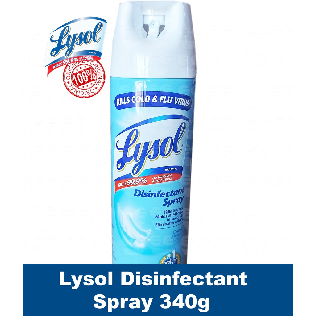 Lysol Disinfectant Spray Crisp Linen Scent 340G Shopee Philippines