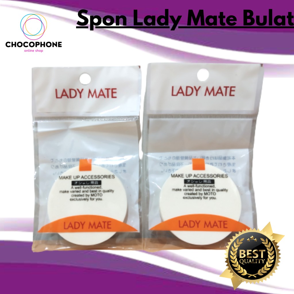 Beauty Lady Mate Powder Sponge Round Shape | Shopee Philippines