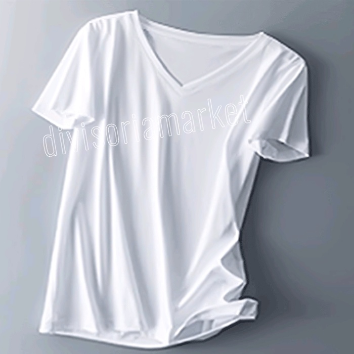 Men's V-Neck T-Shirt - Cotton Blend Soft Basic Tee, Slim Fit, Multi-Pack, Unisex Comfort