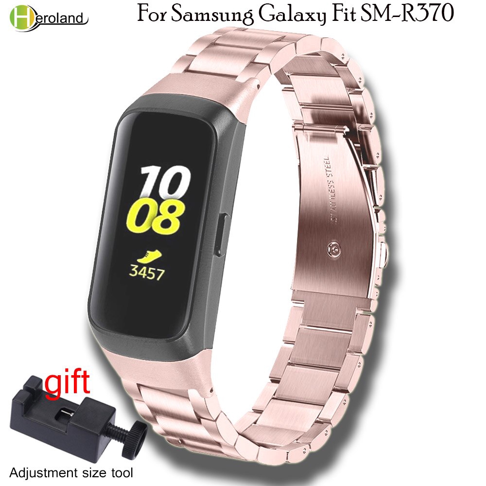Stainless Steel Strap Watch Band For Samsung Galaxy Fit SM-R370 ...