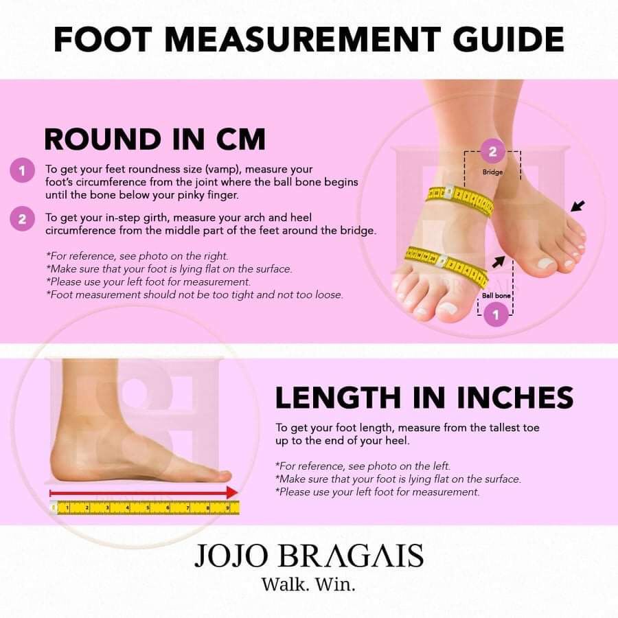 Heel to ball measurement conversion clearance