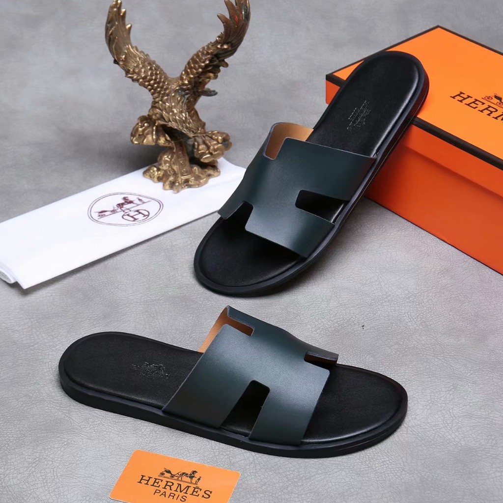 Hermes male slippers online