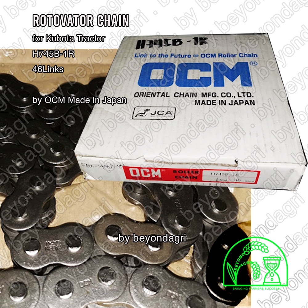 Rotovator Chain for Kubota Tractor H745B-1R 46 Links , H745E-1R 44 ...