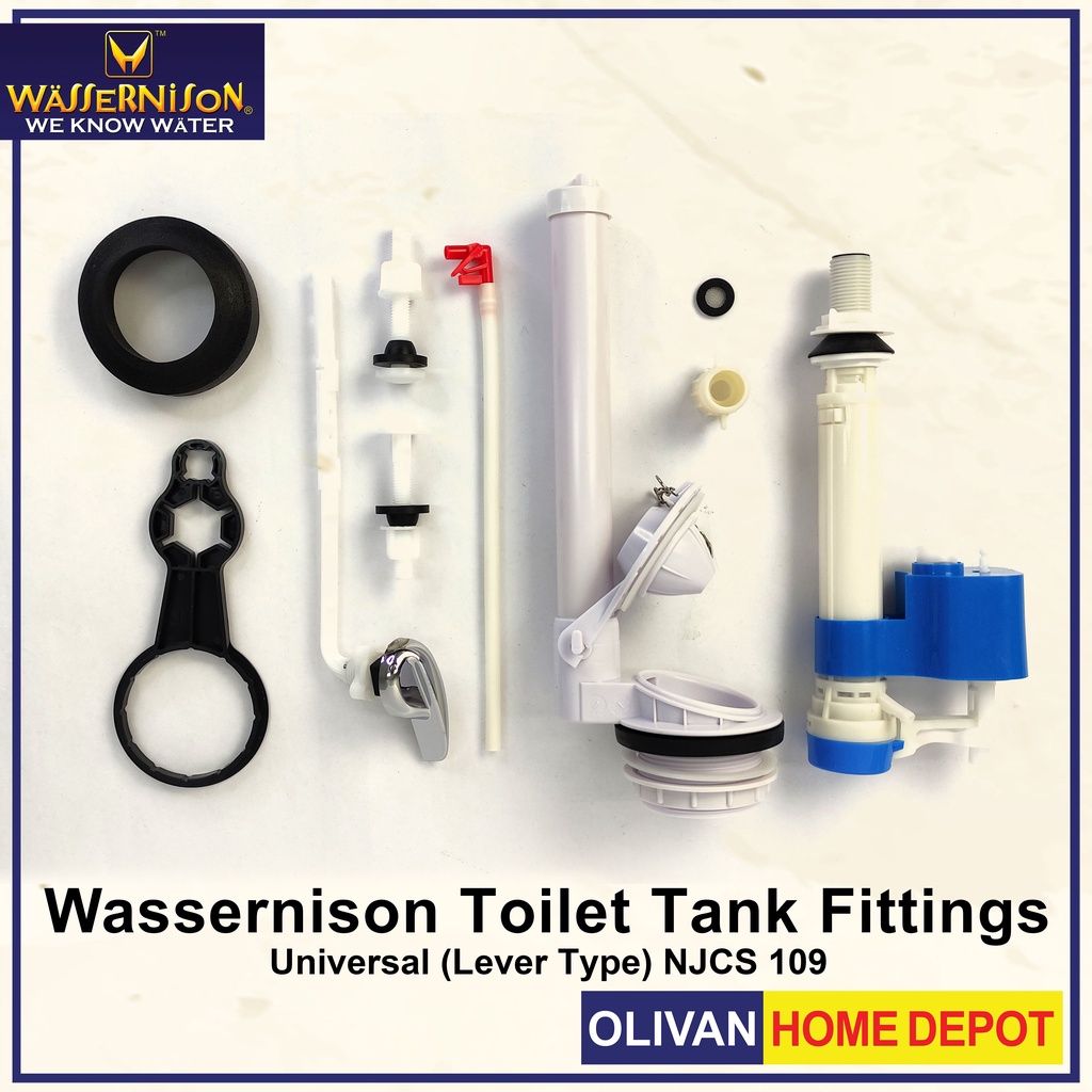 WASSERNISON Universal Toilet Tank Fittings (Lever Type) NJCS 109 Shopee Philippines
