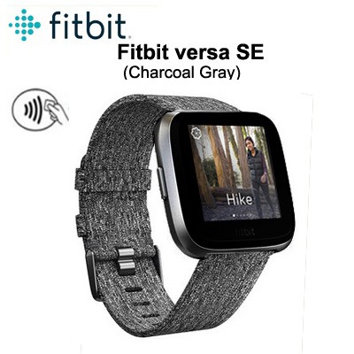 Fitbit versa special edition charcoal woven best sale