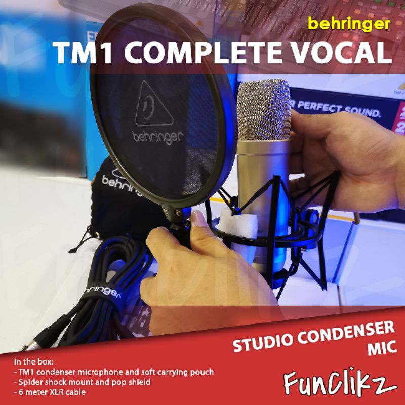 Behringer TM1 Complete Vocal Recording Package with Large Diaphragm Condenser Microphone