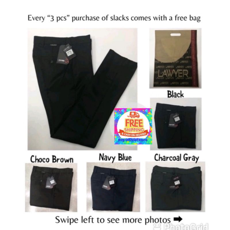 LAWYER Corporate Slacks [ORIGINAL] SKINNY FIT (MEN’S) | Shopee Philippines