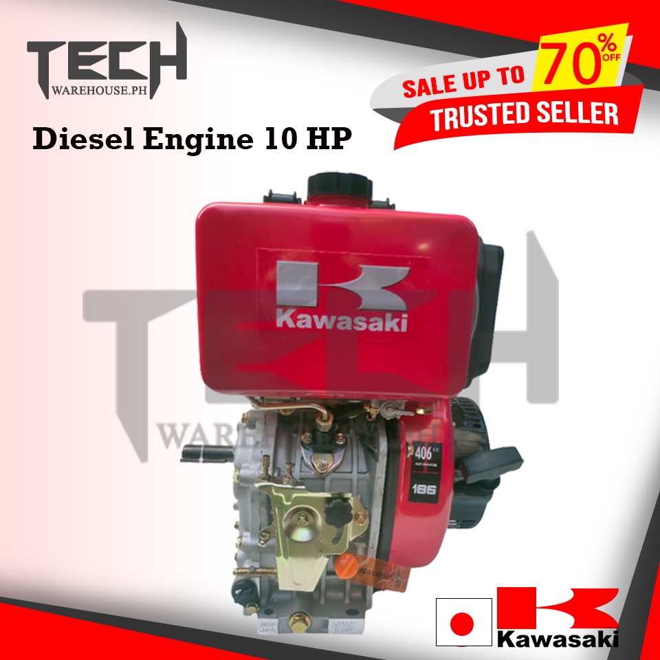 Kawasaki Diesel Engine 10 HP 186F Highspeed Lowspeed Electric And ...