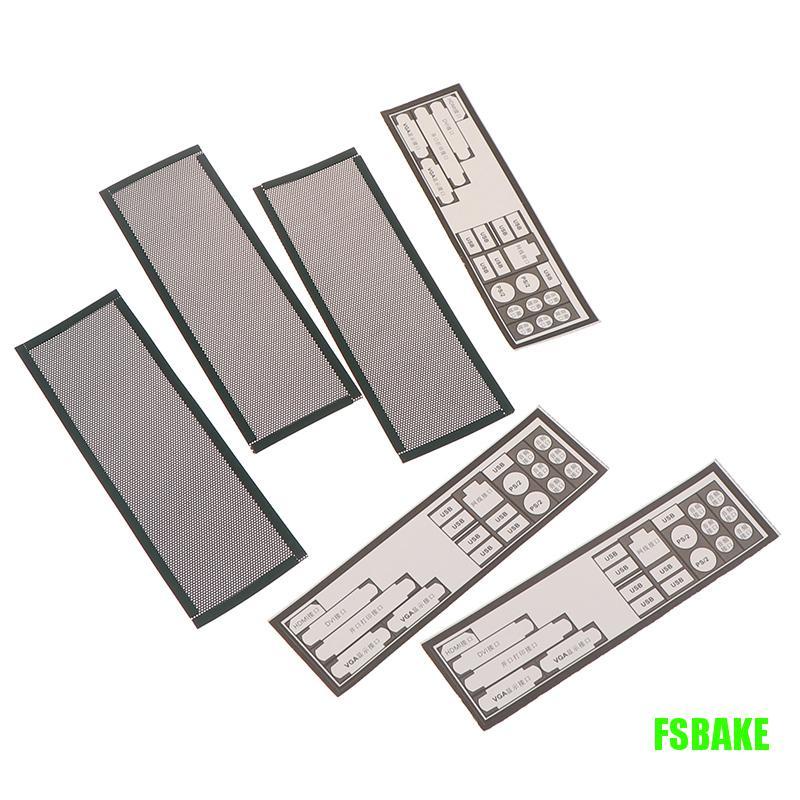 [bbjBAKE2] 3Pcs PVC Dust Filter Universal DIY Shield Back Plate For
