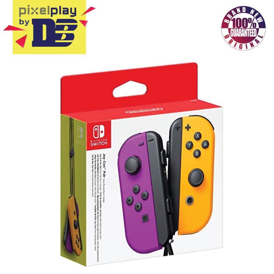 NSW Joy-Con Left/Right Controller Neon Purple/Neon Orange (Kor ...