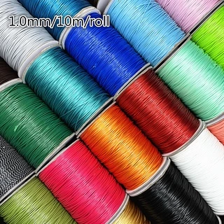 10meters 0.8mm 1.0mm Nylon Cord Thread Chinese Knot Macrame Cord racelet  Braided