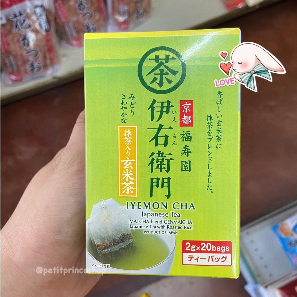 Ujinotsuyu Iyemon Cha Japanese Tea Matcha Blend Genmaicha Japanese