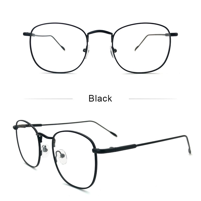 Luseen Anti Radiation Eyeglass For Woman And Man Metallic Frame Glasses Replaceable Lens 0786