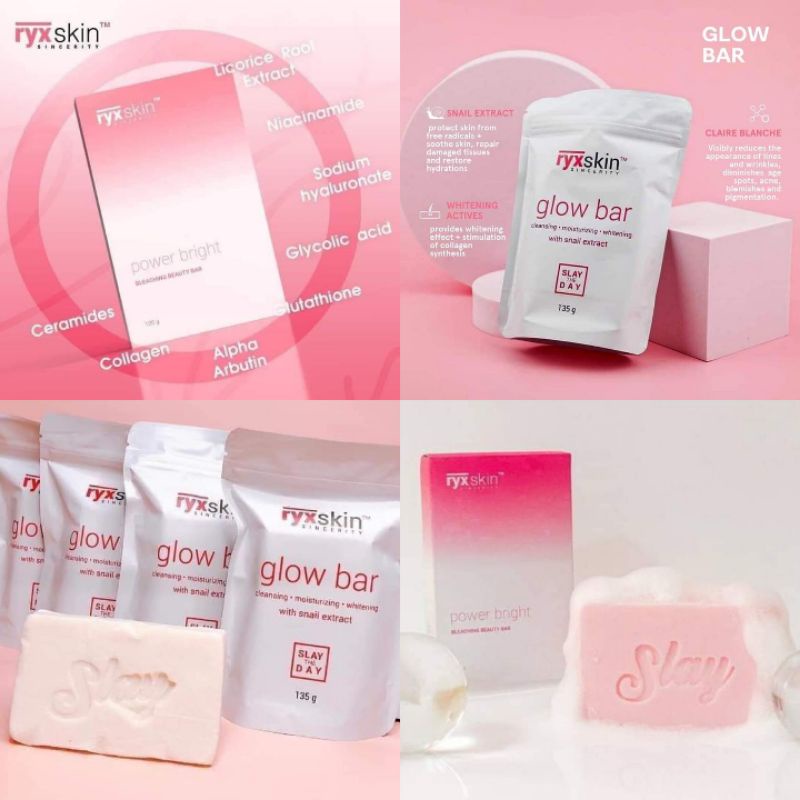 Ryxskin Glow bar & Power Bright Bleaching Soap (Glowbar) by Ryx Skin Sincerity Shopee Philippines