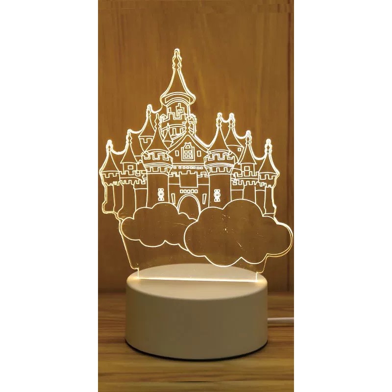 3D night light smart night light bedroom bedside creative electronic