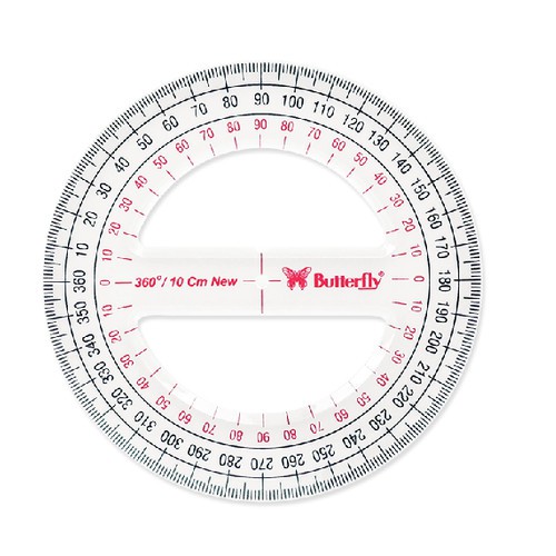 Butterfly Protractor 360 / 10cm 2 Holes | Shopee Philippines