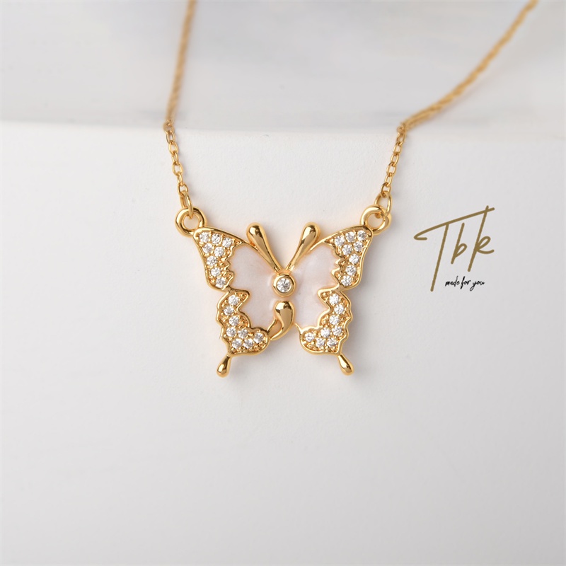 Semicolon butterfly necklace hot sale