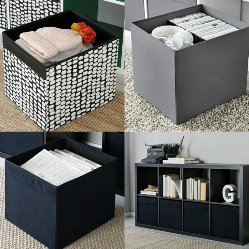 DRÖNA Box, black, 13x15x13 - IKEA