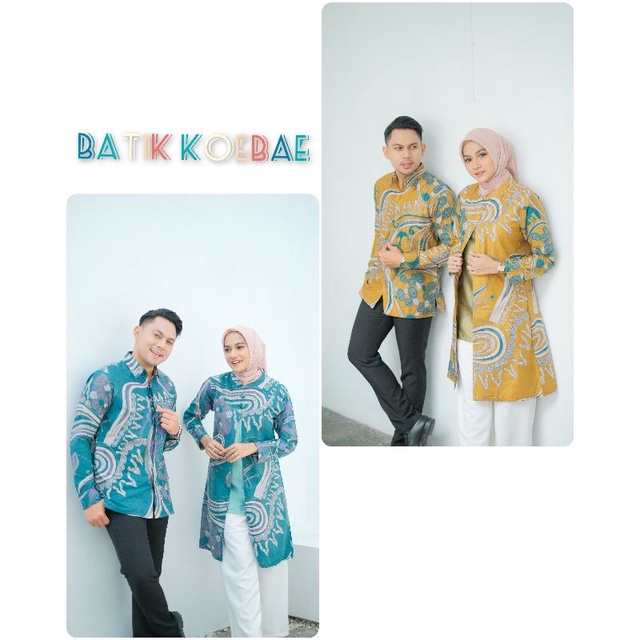 Batik Couple Batik Kanza Modern Couple Batik | Shopee Philippines