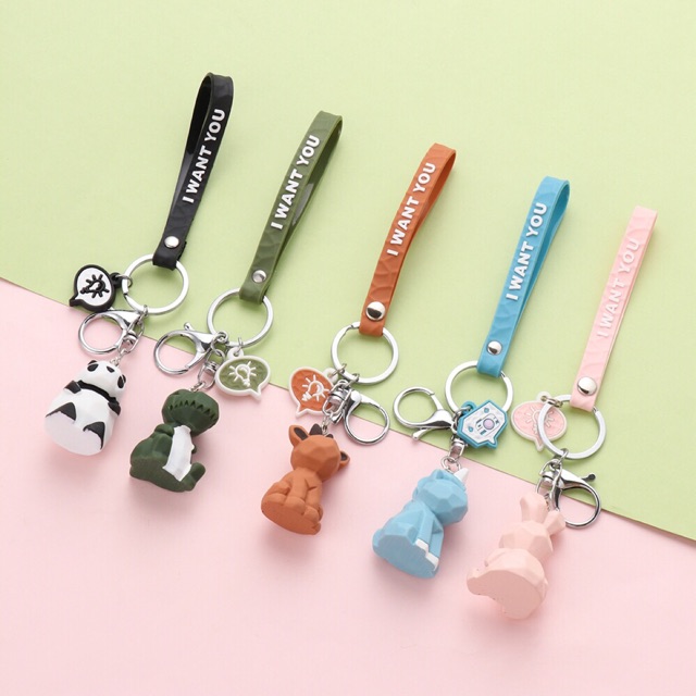 Animal-shaped key chain (I wan u) | Shopee Philippines