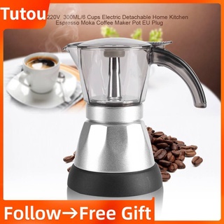 300ML Electric Coffee Maker Pots Moka Pot Mocha Machine Filter